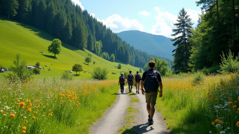 Exploring the Great Outdoors: Hiking Trails and Nature Tours in Kaltenkirchen, Concept art for illustrative purpose, tags: wanderwege und - Monok